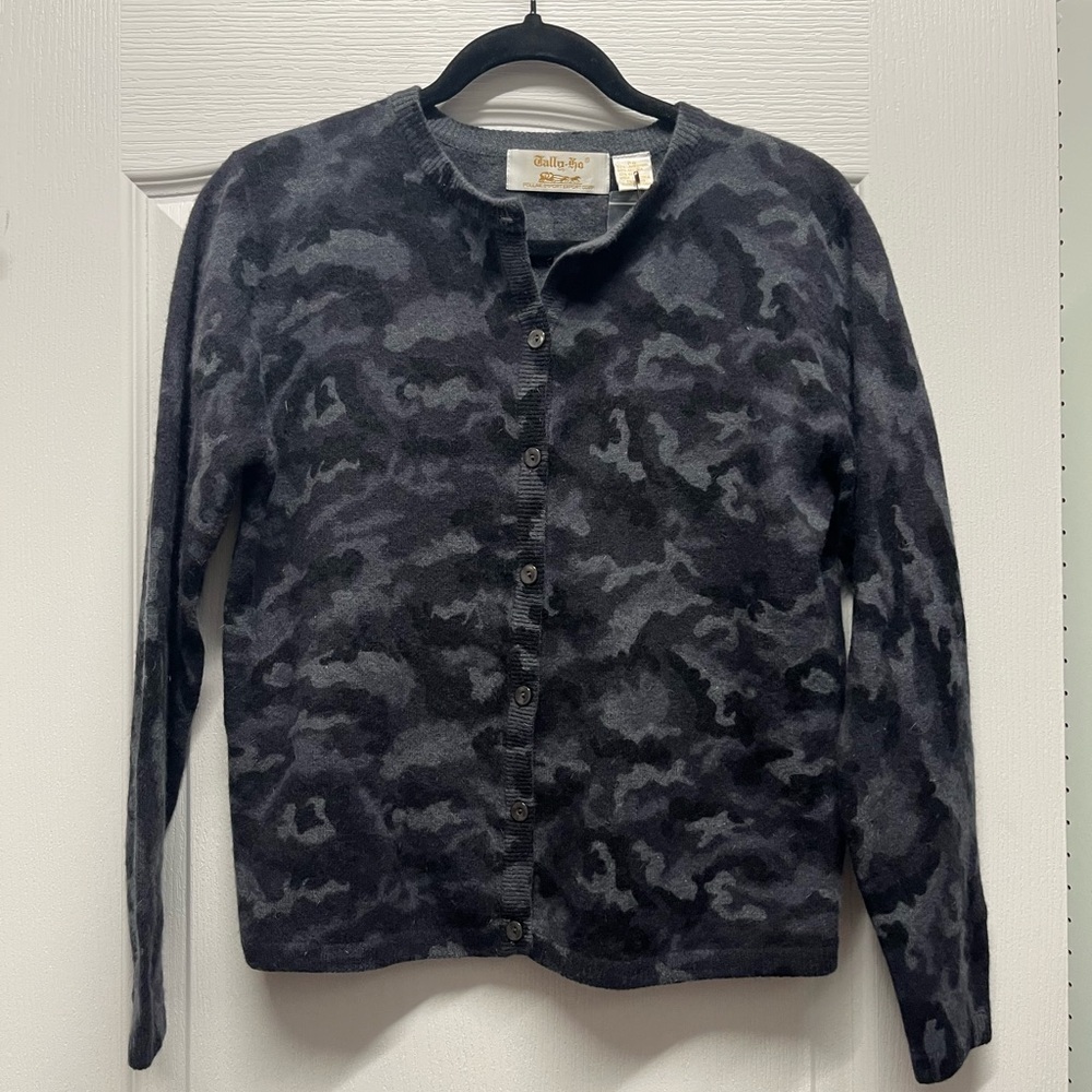 Tally Ho Charcoal Wool Blend Sweater